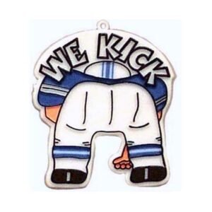 Trinket - Football Player w/ We Kick 2.5 in - (24pc) - Navy / White