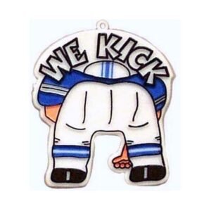 Trinket - Football Player w/ We Kick 2.5 in - (24pc) - Royal / White