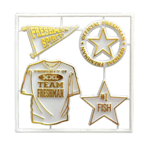 Trinket - Class - Freshman Charm Set - (12 sets) - White / Gold