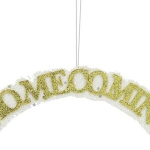 Foam - 7" GLITTER HOMECOMING ARCH-NO PICK - 12 pc