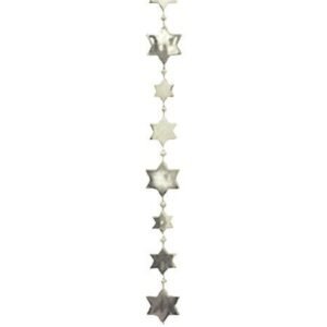 Garland - Star 6 Point - (9ft) Metallic - Metallic Silver