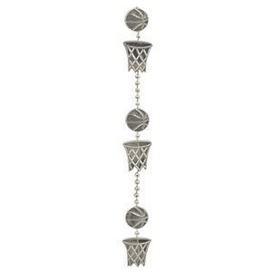Garland - Basketball Hoop - (4ft) - Metallic - Metallic Silver