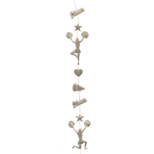 Garland - Cheerleader - (9ft) Metallic - Metallic Silver