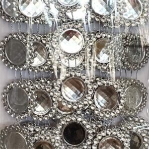 Garland - Large Round Bling - (10yds) Metallic - Metallic Silver