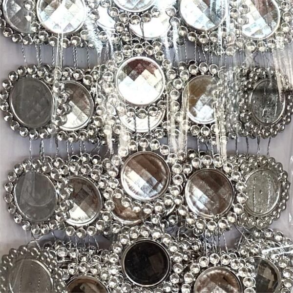 Garland - Large Round Bling - (10yds) Metallic - Metallic Silver