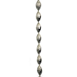 Garland - Football Mini - (9ft) Metallic - Metallic Silver