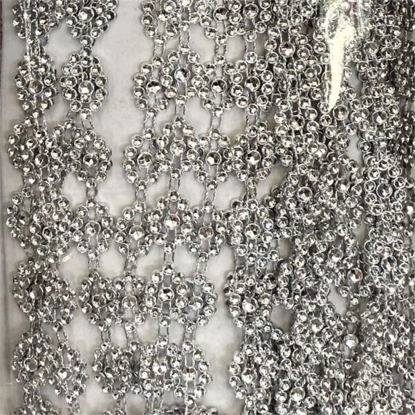 Garland - Oval Bling - (10yds) Metallic - Metallic Silver