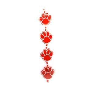 Garland - Paw Chain - Two-Tone (9 foot) - Red / White