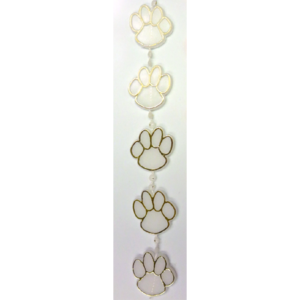 Garland - Paw Chain - Two-Tone (9 foot) - White / Gold
