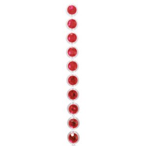 Garland - Rhinestone Chain 3' - Red