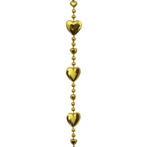 Garland - Heart Small - (9ft) Metallic - Metallic Gold