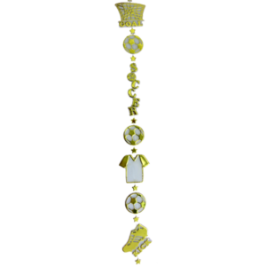 Garland - Soccer Chain 3' - Gold/White