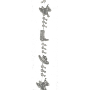 Garland - Western  - (9ft) Metallic - Metallic Silver