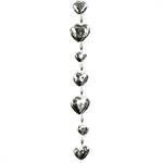 Garland - Heart Double - (9ft) Metallic - Metallic Silver