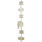Garland - Football Star & Helmet - (9ft) Metallic - Metallic Silver