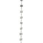 Garland - Star Mini 6 Point - (9ft) Metallic - Metallic Silver
