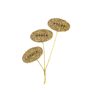 Trinket - Glitter Football Spray - 12pc - Gold