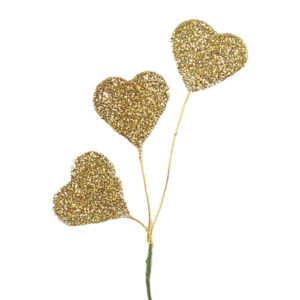 Accessory - X-3 Glitter Heart Spray - Gold