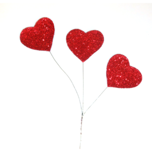 Accessory - X-3 Glitter Heart Spray - Red