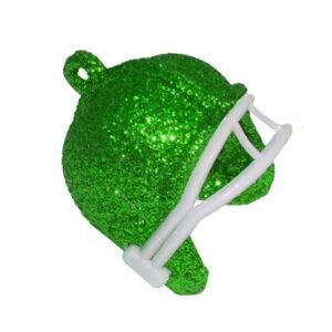 Trinket - Football Helmet - 1" Glitter (6pc) - Emerald Green