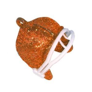 Trinket - Football Helmet - 1" Glitter (6pc) - Orange