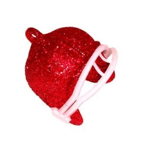 Trinket - Football Helmet - 1" Glitter (6pc) - Red