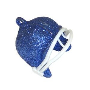 Trinket - Football Helmet - 1" Glitter (6pc) - Royal Blue