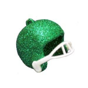 Trinket – Football Helmet – 1.5″ Glitter (6pc) - Emerald Green