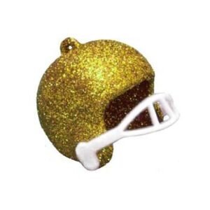 Trinket – Football Helmet – 1.5″ Glitter (6pc) - Gold