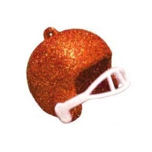 Trinket – Football Helmet – 1.5″ Glitter (6pc) - Orange