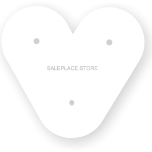 Cardstock Large Triple Heart Mum Backer 11"x11" (25pc)