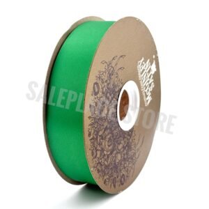 Ribbon - Satin Lustre / Luster (Gold Label) - #9 (1 5/16 inch) x 100 yds - Holiday Green (Emerald)