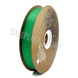 Ribbon - Satin Lustre / Luster (Gold Label) - #5 - 7/8" x 100 yds - Holiday Green (Emerald)