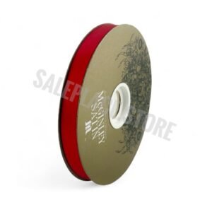 Ribbon - Satin Lustre / Luster (Gold Label) - #3 - 9/16" x 100 yds - Holiday Red