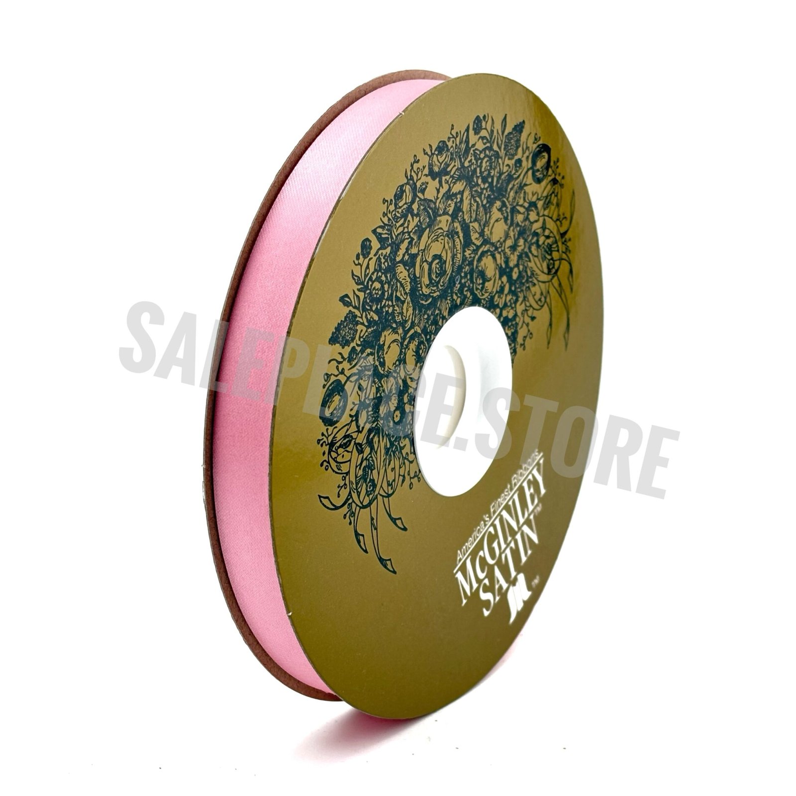 Ribbon - Satin Lustre (Gold Label) - #3 - 9/16" x 100 yds - Pink