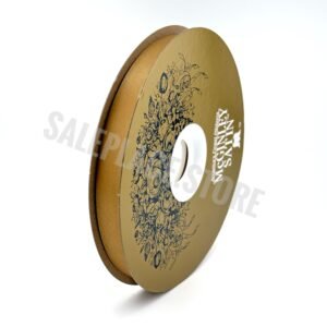Ribbon - Satin Lustre / Luster (Gold Label) - #3 - 9/16" x 100 yds - Holiday Gold
