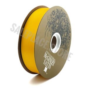 Ribbon - Satin Lustre / Luster (Gold Label) - #9 (1 5/16 inch) x 100 yds - Golden Yellow