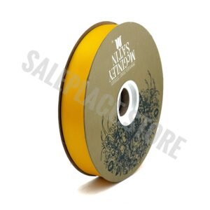 Ribbon - Satin Lustre (Gold Label) - #5 (7/8 inch) x 100 yds - Golden Yellow