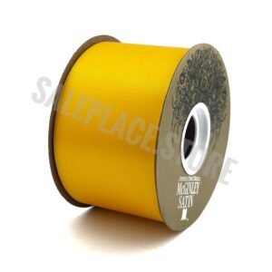 Ribbon - Satin Lustre (Gold Label) - #40 (2.5 inch) x 50 yds - Golden Yellow
