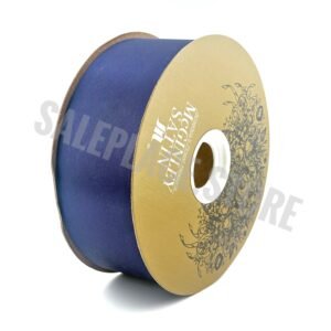 Ribbon - Satin Lustre / Luster (Gold Label) - #16 - 2" x 100 yds - Navy Blue