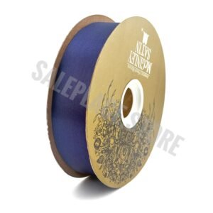 Ribbon - Satin Lustre / Luster (Gold Label) - #9 (1 5/16 inch) x 100 yds - Navy Blue