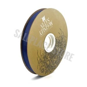 Ribbon - Satin Lustre / Luster (Gold Label) - #3 - 9/16" x 100 yds - Navy Blue