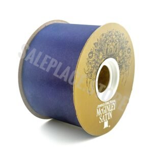 Ribbon - Satin Lustre / Luster (Gold Label) - #40 2.5" x 50 yds - Navy Blue
