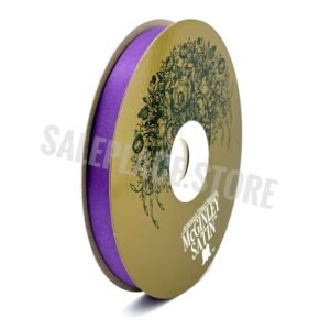 Ribbon - Satin Lustre (Gold Label) - #3 - 9/16" x 100 yds - Purple