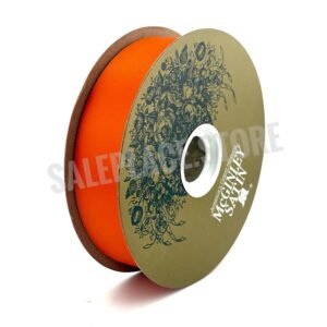 Ribbon - Satin Lustre / Luster (Gold Label) - #9 (1 5/16 inch) x 100 yds - Orange (Bright)