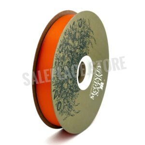 Ribbon - Satin Lustre / Luster (Gold Label) - #5 - 7/8" x 100 yds - Orange (Bright)