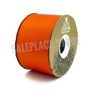 Ribbon - Satin Lustre / Luster (Gold Label) - #40 2.5" x 50 yds - Orange (Bright)