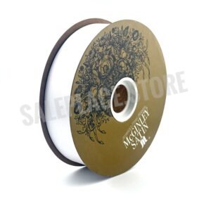 Ribbon - Satin Lustre / Luster (Gold Label) - #9 (1 5/16 inch) x 100 yds - White