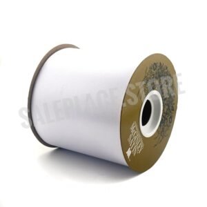 Ribbon - Satin Lustre / Luster (Gold Label) - #100 - 4" x 50 yds - White