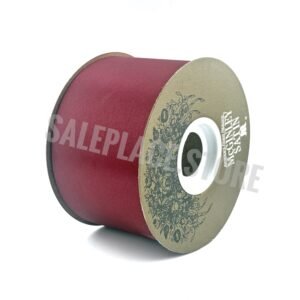 Ribbon - Satin Lustre / Luster (Gold Label) - #40 2.5" x 50 yds - Burgundy